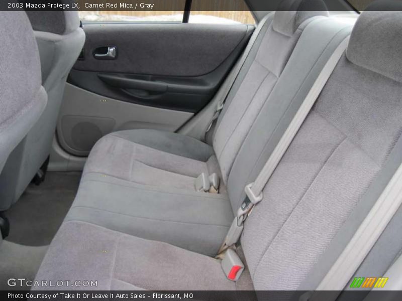 Garnet Red Mica / Gray 2003 Mazda Protege LX