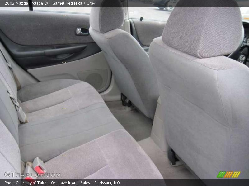 Garnet Red Mica / Gray 2003 Mazda Protege LX