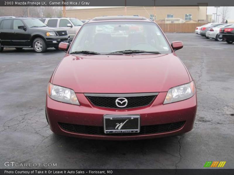 Garnet Red Mica / Gray 2003 Mazda Protege LX