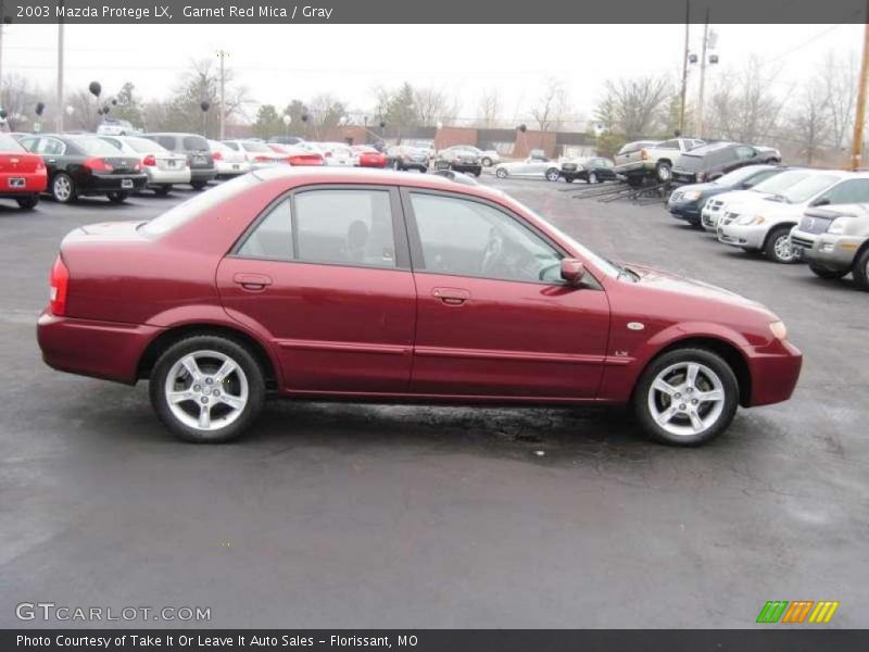 Garnet Red Mica / Gray 2003 Mazda Protege LX