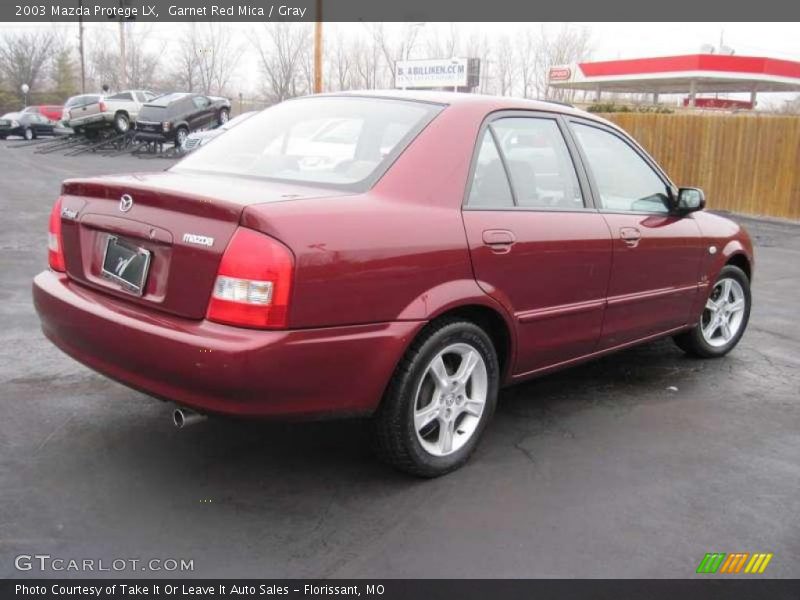 Garnet Red Mica / Gray 2003 Mazda Protege LX