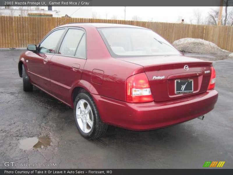 Garnet Red Mica / Gray 2003 Mazda Protege LX