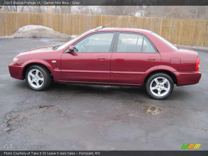 Garnet Red Mica / Gray 2003 Mazda Protege LX