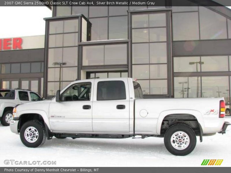 Silver Birch Metallic / Medium Gray 2007 GMC Sierra 2500HD Classic SLT Crew Cab 4x4