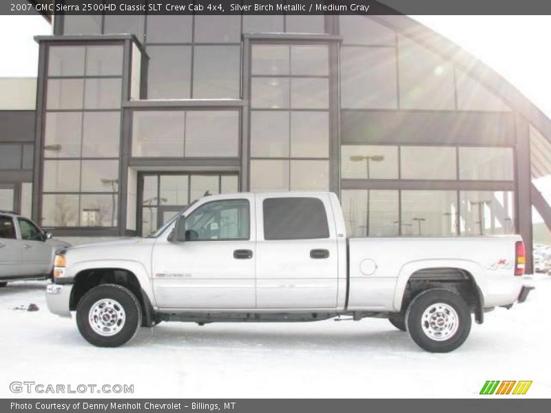 Silver Birch Metallic / Medium Gray 2007 GMC Sierra 2500HD Classic SLT Crew Cab 4x4