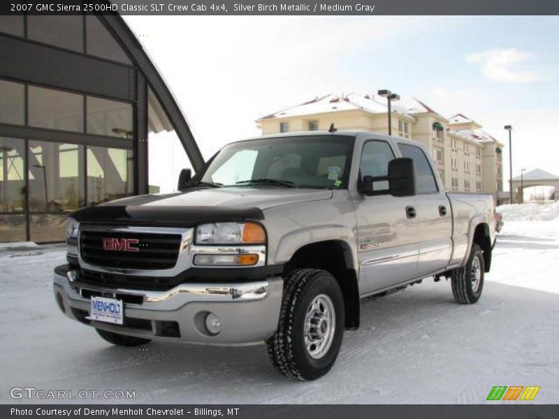 Silver Birch Metallic / Medium Gray 2007 GMC Sierra 2500HD Classic SLT Crew Cab 4x4