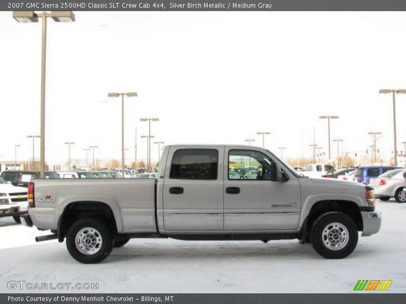 Silver Birch Metallic / Medium Gray 2007 GMC Sierra 2500HD Classic SLT Crew Cab 4x4