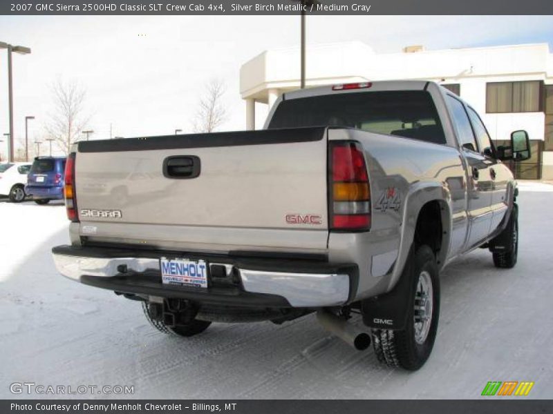 Silver Birch Metallic / Medium Gray 2007 GMC Sierra 2500HD Classic SLT Crew Cab 4x4