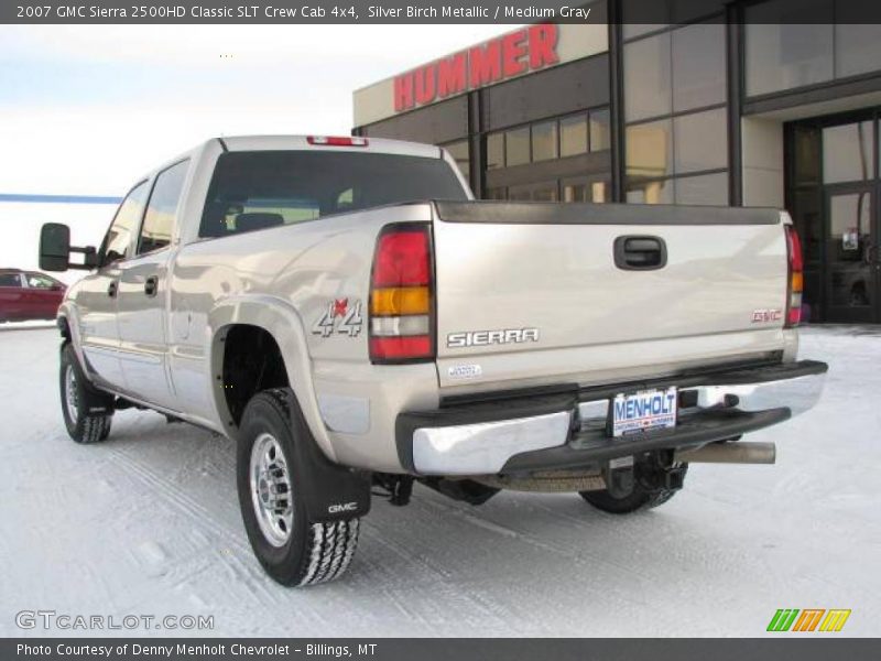 Silver Birch Metallic / Medium Gray 2007 GMC Sierra 2500HD Classic SLT Crew Cab 4x4