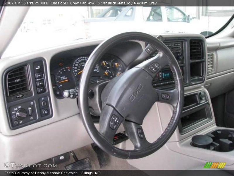 Silver Birch Metallic / Medium Gray 2007 GMC Sierra 2500HD Classic SLT Crew Cab 4x4