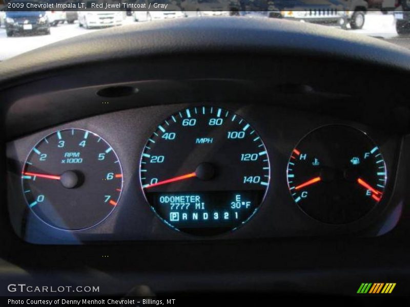 Red Jewel Tintcoat / Gray 2009 Chevrolet Impala LT