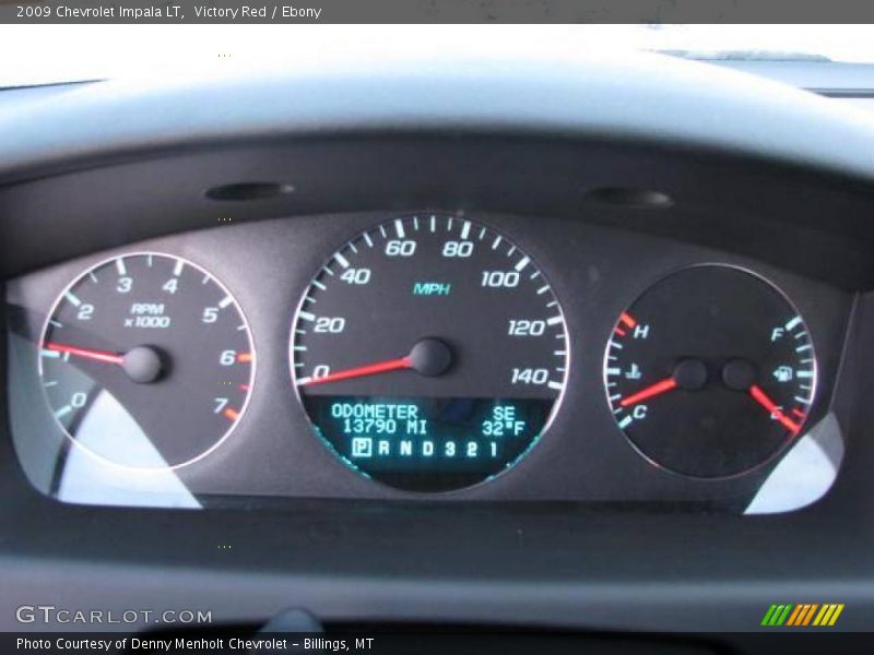 Victory Red / Ebony 2009 Chevrolet Impala LT
