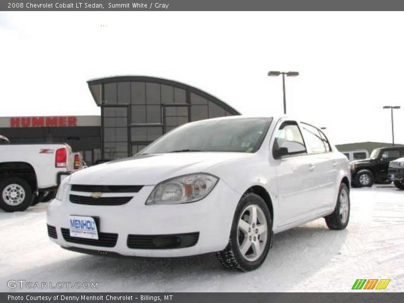 Summit White / Gray 2008 Chevrolet Cobalt LT Sedan