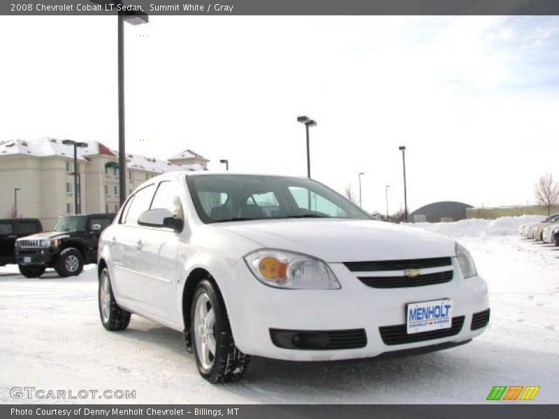 Summit White / Gray 2008 Chevrolet Cobalt LT Sedan