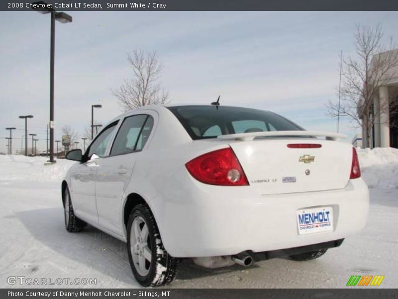 Summit White / Gray 2008 Chevrolet Cobalt LT Sedan