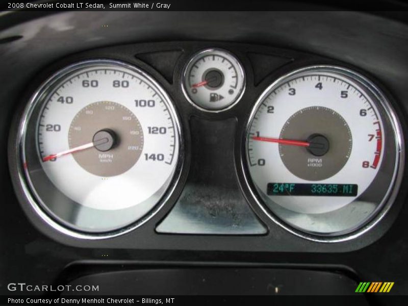 Summit White / Gray 2008 Chevrolet Cobalt LT Sedan