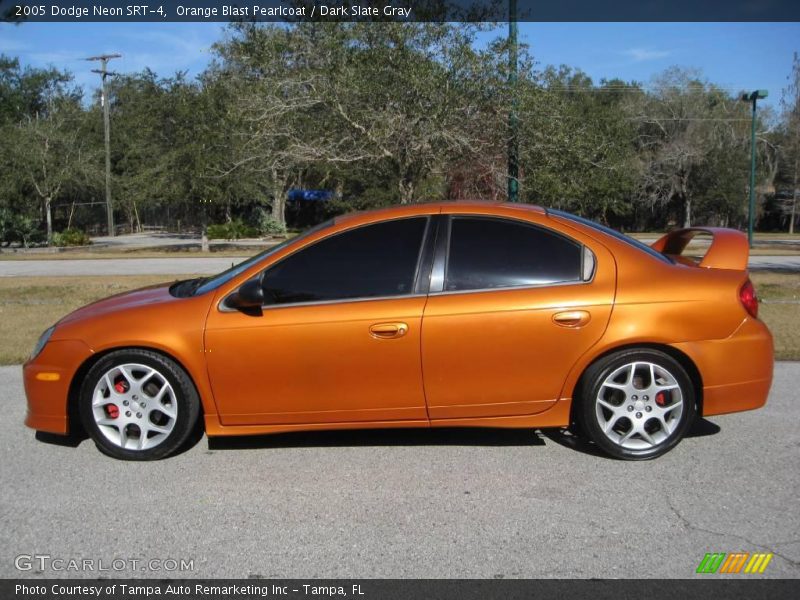 Orange Blast Pearlcoat / Dark Slate Gray 2005 Dodge Neon SRT-4
