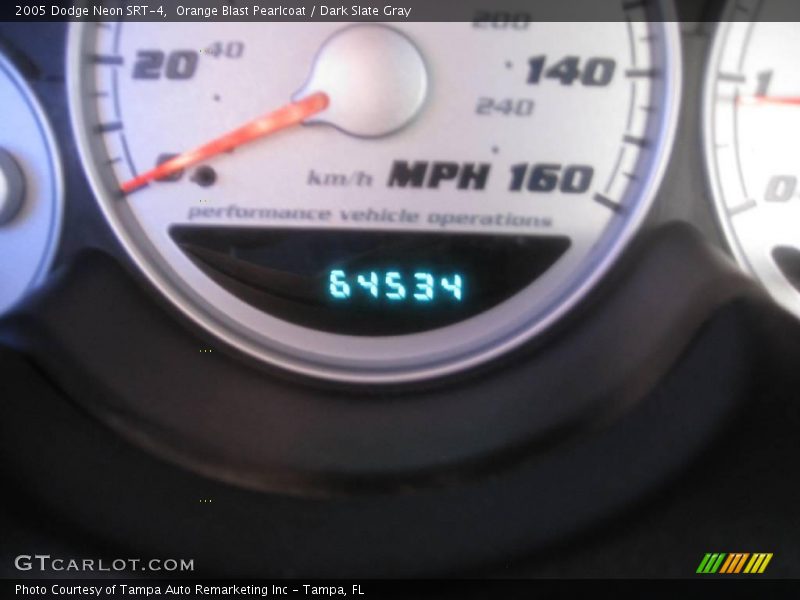 Orange Blast Pearlcoat / Dark Slate Gray 2005 Dodge Neon SRT-4