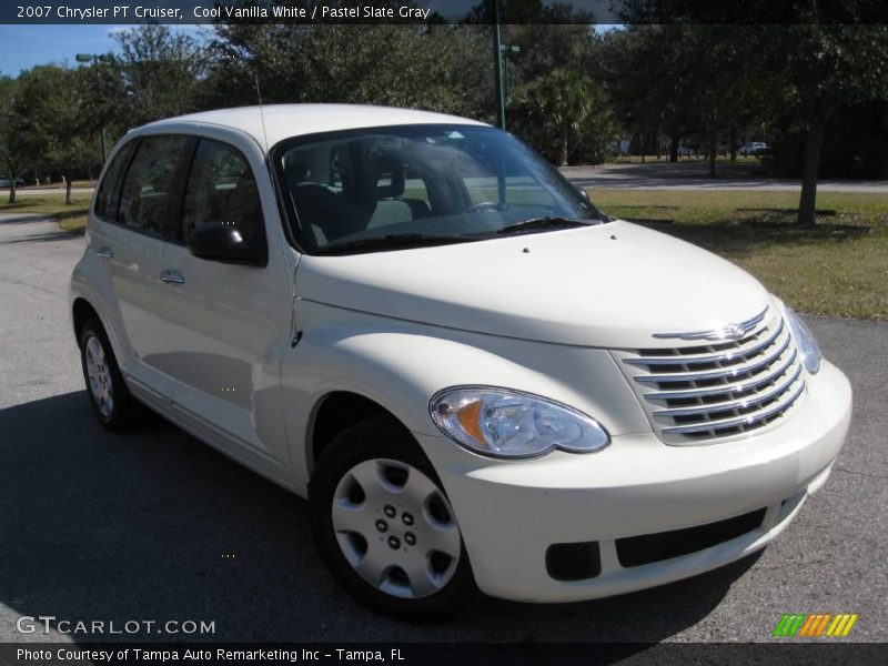 Cool Vanilla White / Pastel Slate Gray 2007 Chrysler PT Cruiser