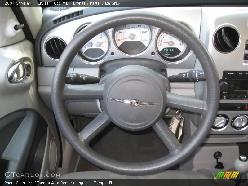 Cool Vanilla White / Pastel Slate Gray 2007 Chrysler PT Cruiser