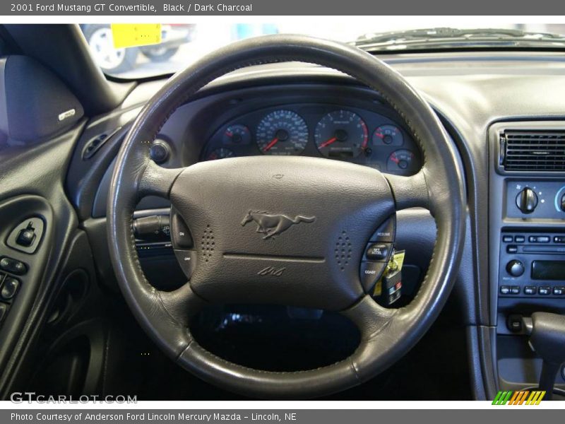 Black / Dark Charcoal 2001 Ford Mustang GT Convertible