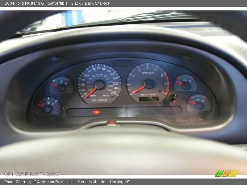 Black / Dark Charcoal 2001 Ford Mustang GT Convertible