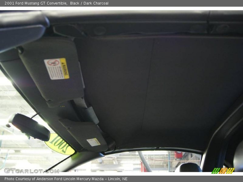 Black / Dark Charcoal 2001 Ford Mustang GT Convertible