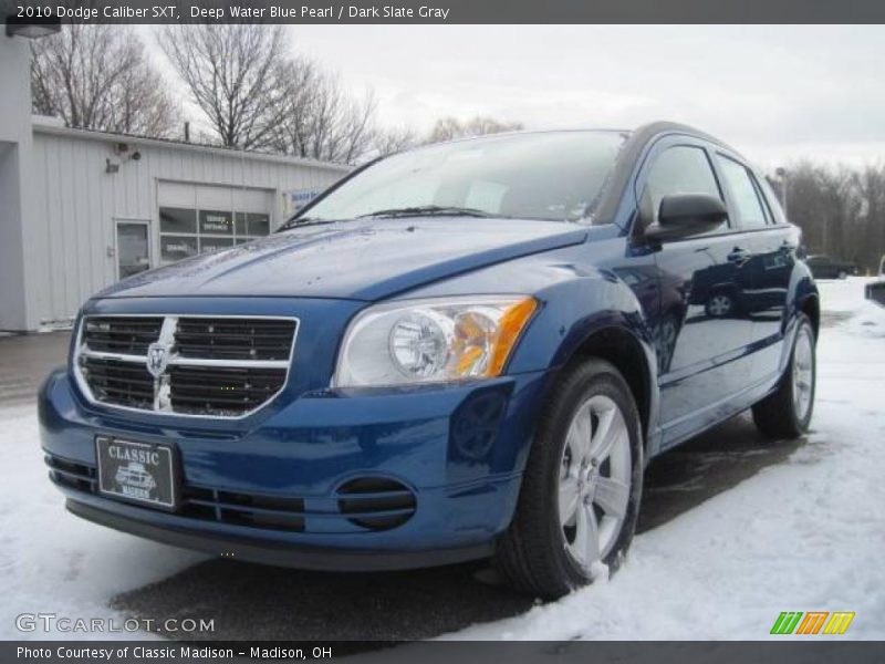 Deep Water Blue Pearl / Dark Slate Gray 2010 Dodge Caliber SXT