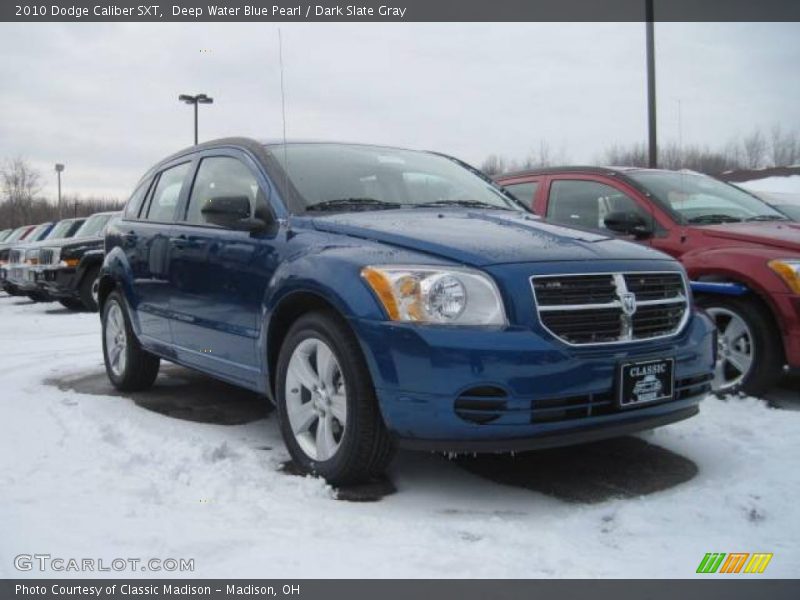 Deep Water Blue Pearl / Dark Slate Gray 2010 Dodge Caliber SXT