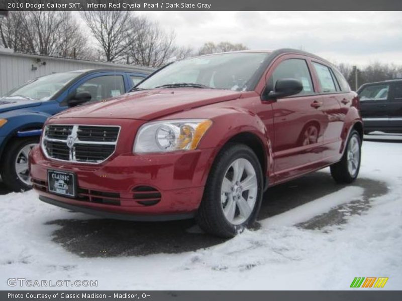 Inferno Red Crystal Pearl / Dark Slate Gray 2010 Dodge Caliber SXT
