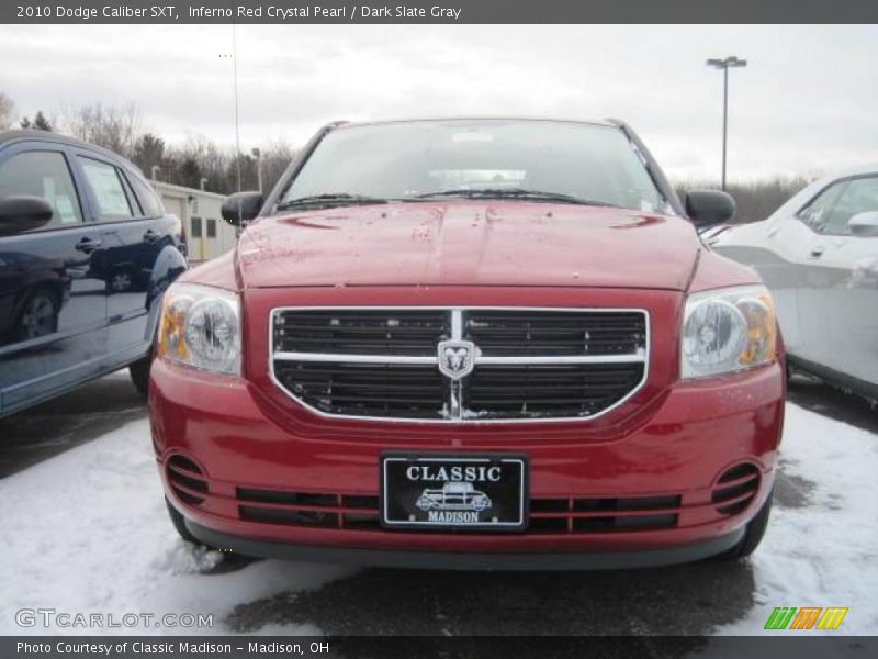 Inferno Red Crystal Pearl / Dark Slate Gray 2010 Dodge Caliber SXT