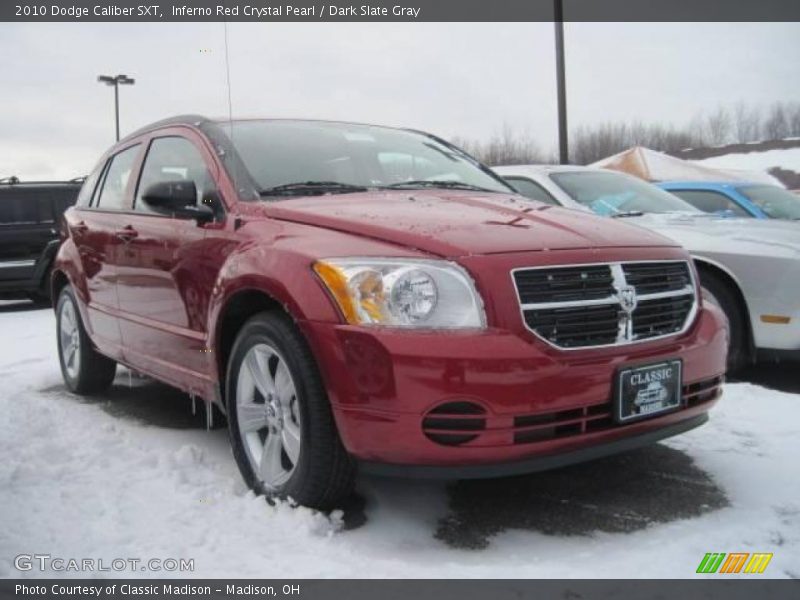 Inferno Red Crystal Pearl / Dark Slate Gray 2010 Dodge Caliber SXT