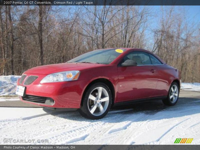 Crimson Red / Light Taupe 2007 Pontiac G6 GT Convertible