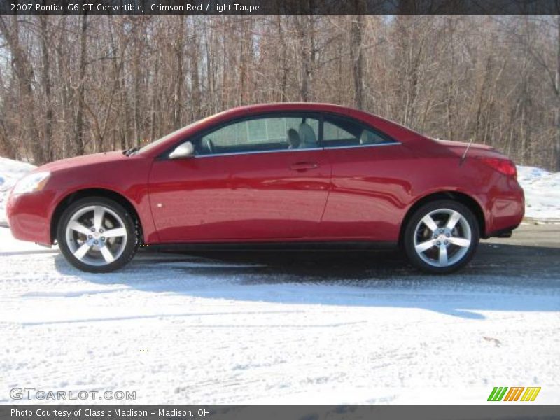 Crimson Red / Light Taupe 2007 Pontiac G6 GT Convertible