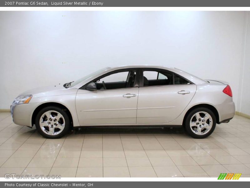 Liquid Silver Metallic / Ebony 2007 Pontiac G6 Sedan
