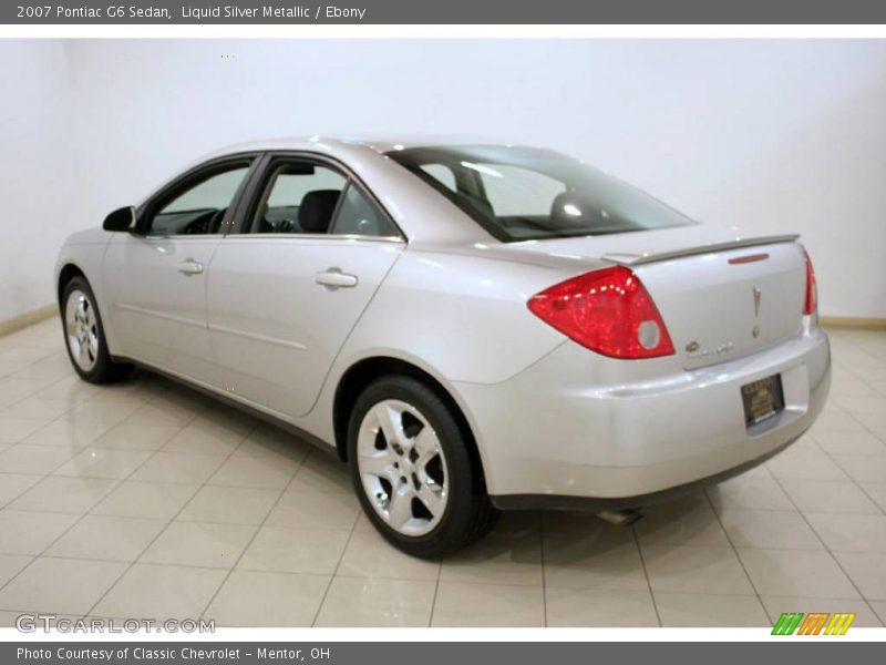 Liquid Silver Metallic / Ebony 2007 Pontiac G6 Sedan