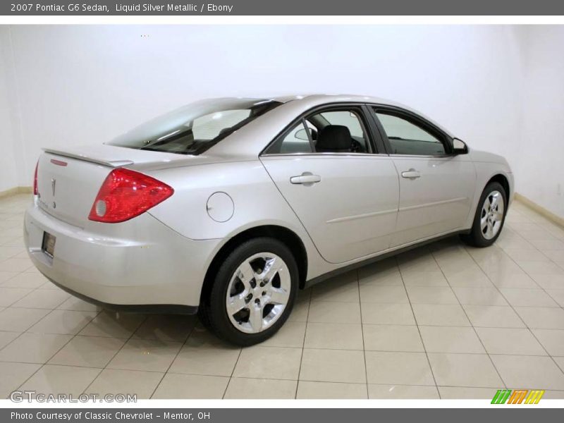 Liquid Silver Metallic / Ebony 2007 Pontiac G6 Sedan