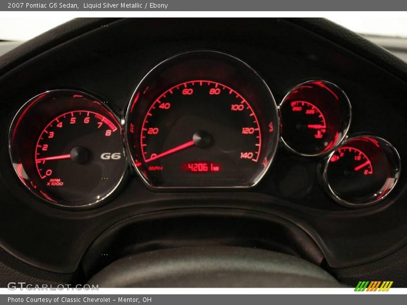 Liquid Silver Metallic / Ebony 2007 Pontiac G6 Sedan