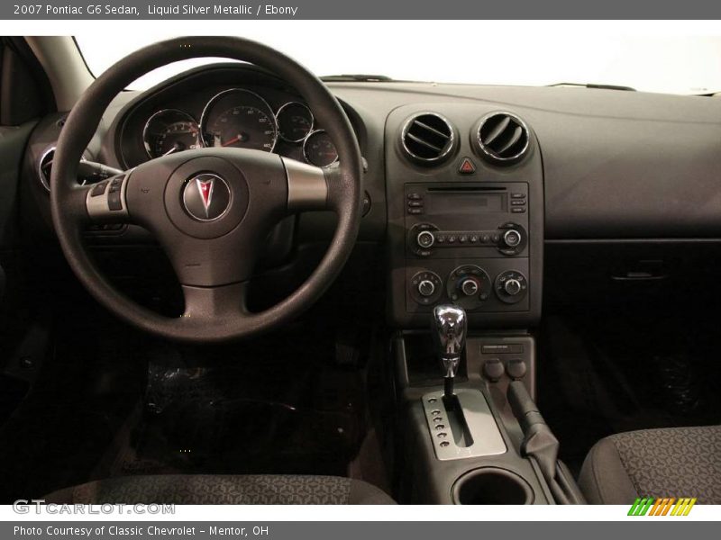 Liquid Silver Metallic / Ebony 2007 Pontiac G6 Sedan