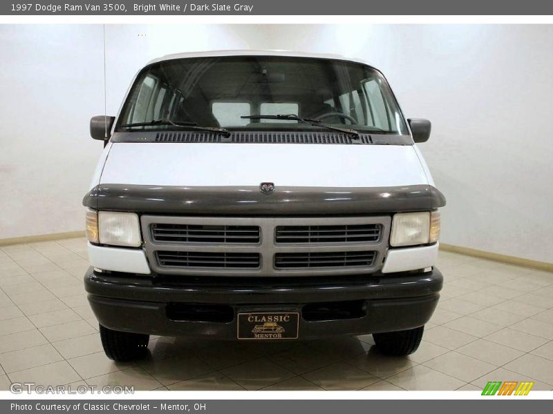 Bright White / Dark Slate Gray 1997 Dodge Ram Van 3500
