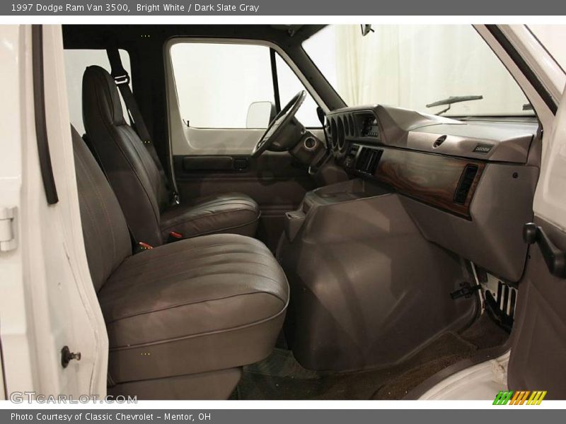 Bright White / Dark Slate Gray 1997 Dodge Ram Van 3500