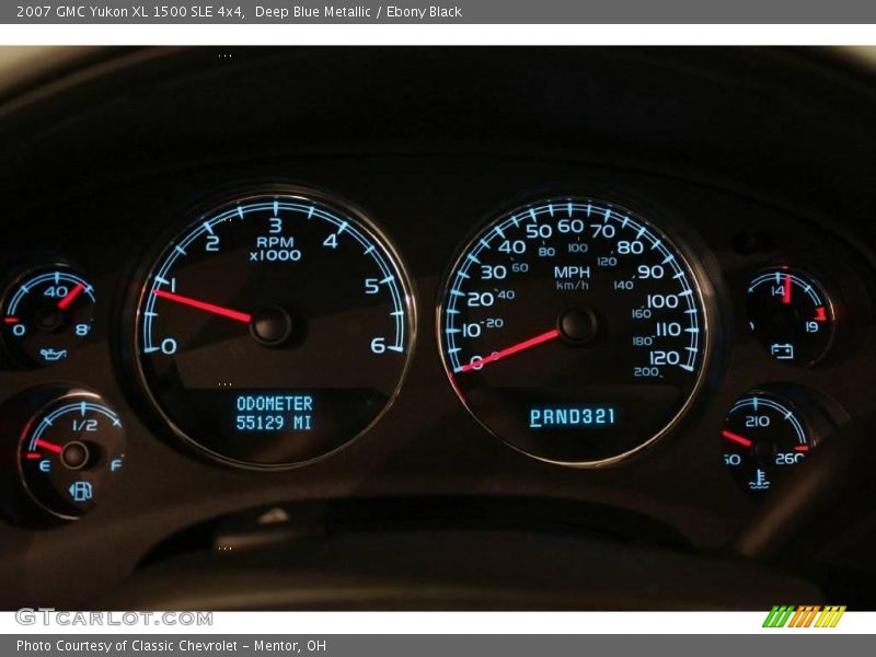 Deep Blue Metallic / Ebony Black 2007 GMC Yukon XL 1500 SLE 4x4