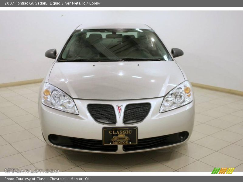 Liquid Silver Metallic / Ebony 2007 Pontiac G6 Sedan