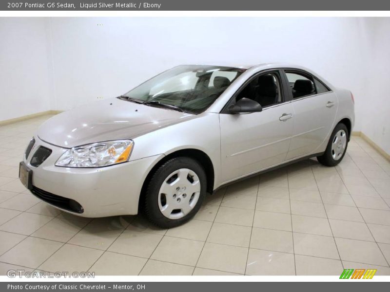 Liquid Silver Metallic / Ebony 2007 Pontiac G6 Sedan