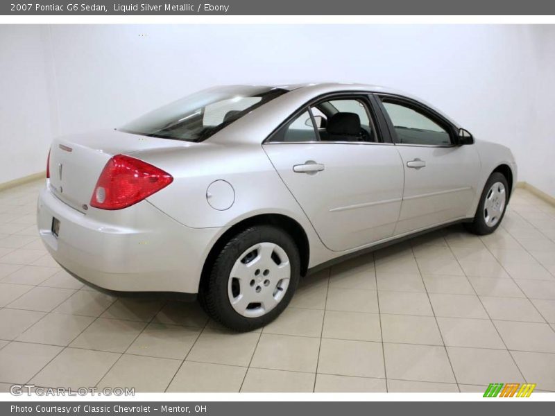 Liquid Silver Metallic / Ebony 2007 Pontiac G6 Sedan