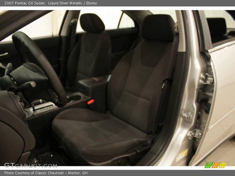 Liquid Silver Metallic / Ebony 2007 Pontiac G6 Sedan