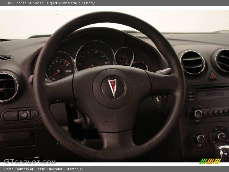 Liquid Silver Metallic / Ebony 2007 Pontiac G6 Sedan