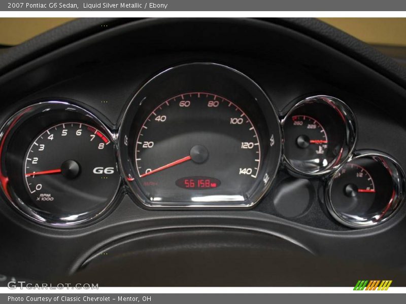 Liquid Silver Metallic / Ebony 2007 Pontiac G6 Sedan