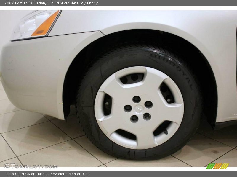 Liquid Silver Metallic / Ebony 2007 Pontiac G6 Sedan