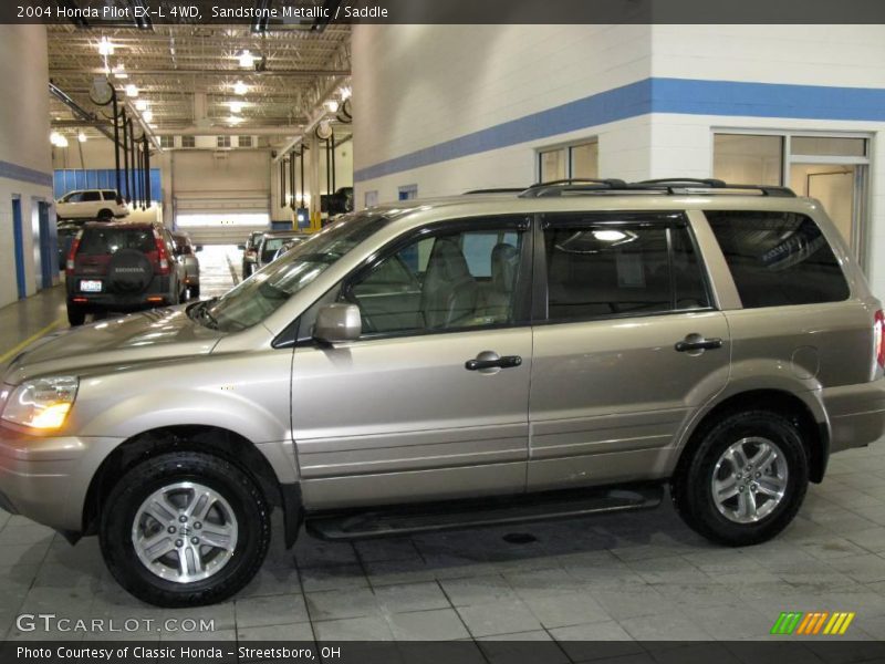 Sandstone Metallic / Saddle 2004 Honda Pilot EX-L 4WD